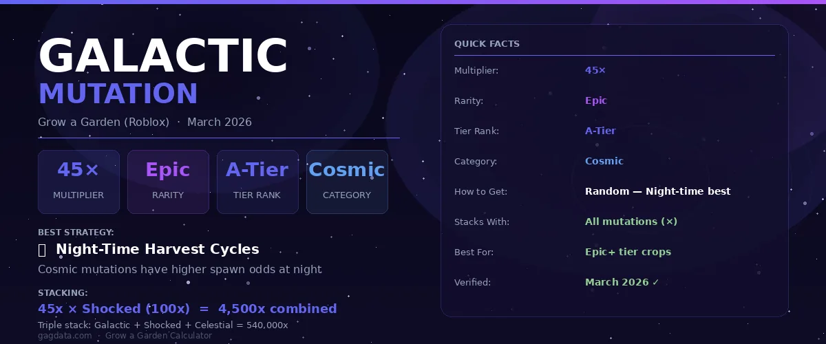 Astral mutation icon in Grow a Garden showing 365x multiplier value with purple-pink glow and twinkling stars
